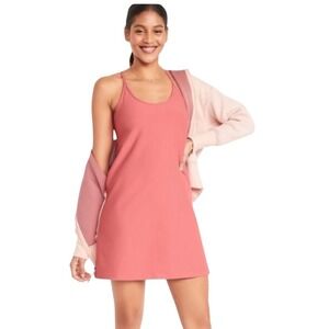 Old Navy Active PowerSoft Go-Dry Dress Womens Large Pink Racerback 691779-03-1